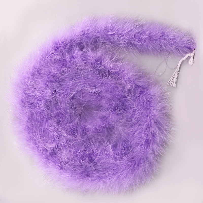 Picture of Tops wholesale Turkey plush plush feather diy1 2 M 16G performance stage decoration feather strip
