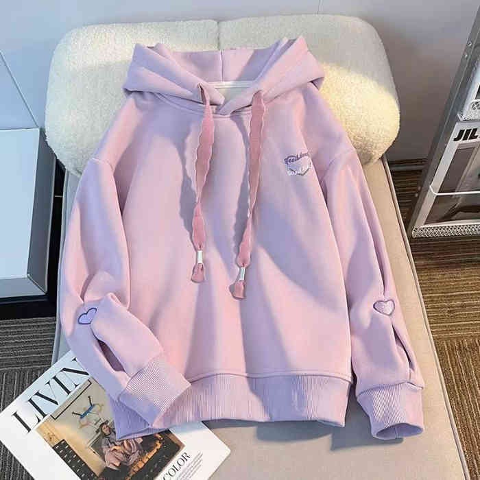 Picture of Girls' Autumn Wear 2024 New Spring and Autumn Wear Girls' Casual Middle and Big Children's fleece-lined Hoodie Jacket Children's Wear