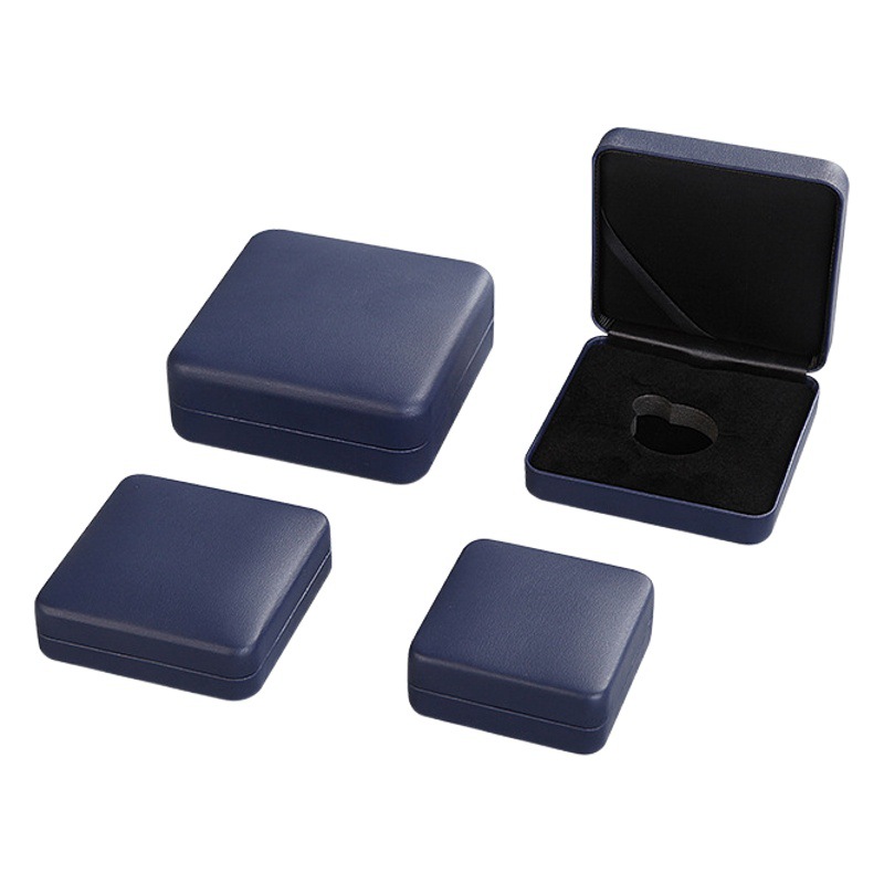 PU leather gold coin box jewelry iron box dragon year commemorative coin collection box gift jewelry badge box gold coin box