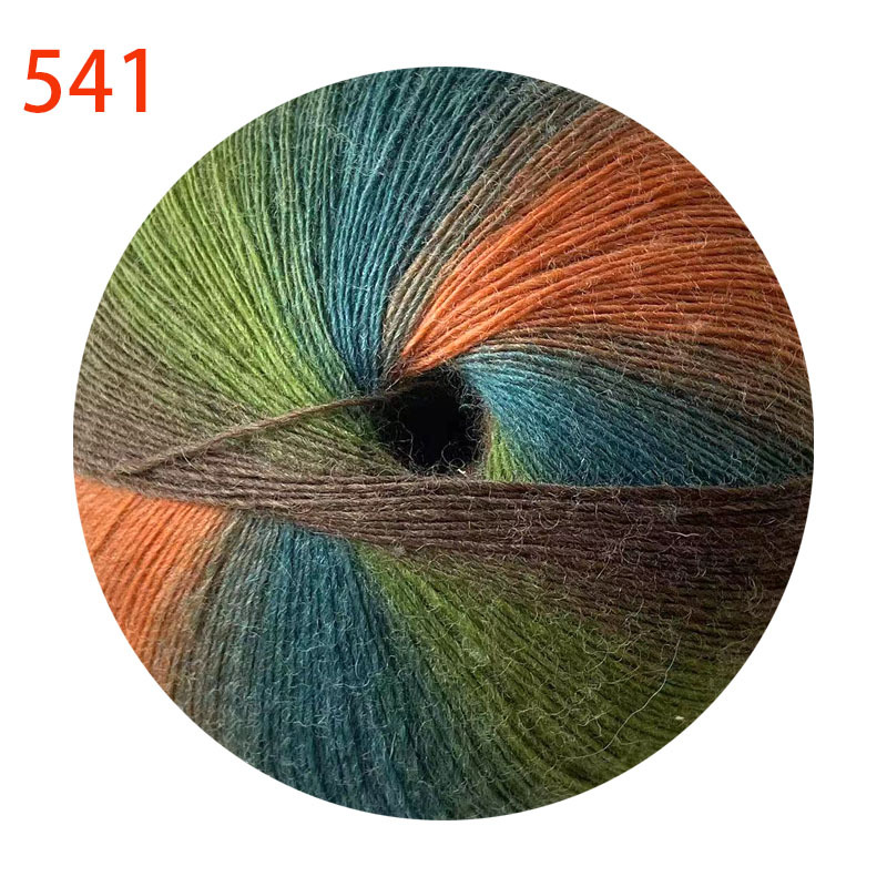 Picture of 1000 m Magic Ball Rainbow Wool Wool Wool Hand-Woven Crochet Shawl Hat Scarf Coat Coarse Baby Wool Ball