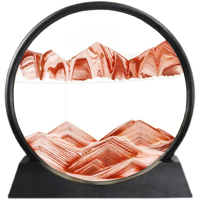 Picture of Simple creative quicksand painting decoration office living room 3D decorative painting Three-dimensional hourglass home decoration gift