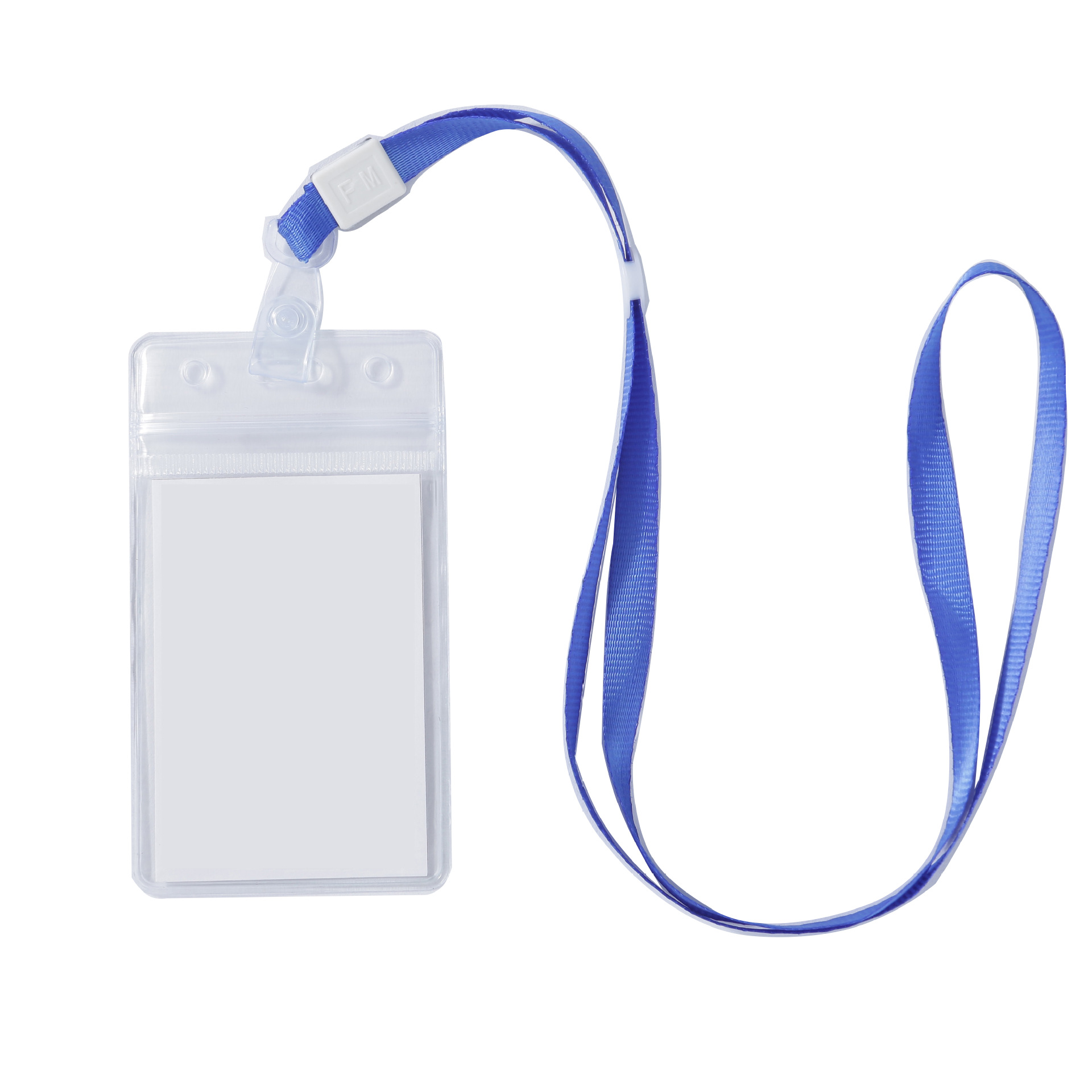 Picture of Pvc soft transparent waterproof case work card badge student card card card card holder lanyard spot wholesale