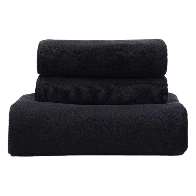 Manufacturer Wholesale Fine Fiber Towels Are Absorbent, Soft and Not Easy to Shed, Thickened Household Black Towels Can Be Shipped on Behalf of Others