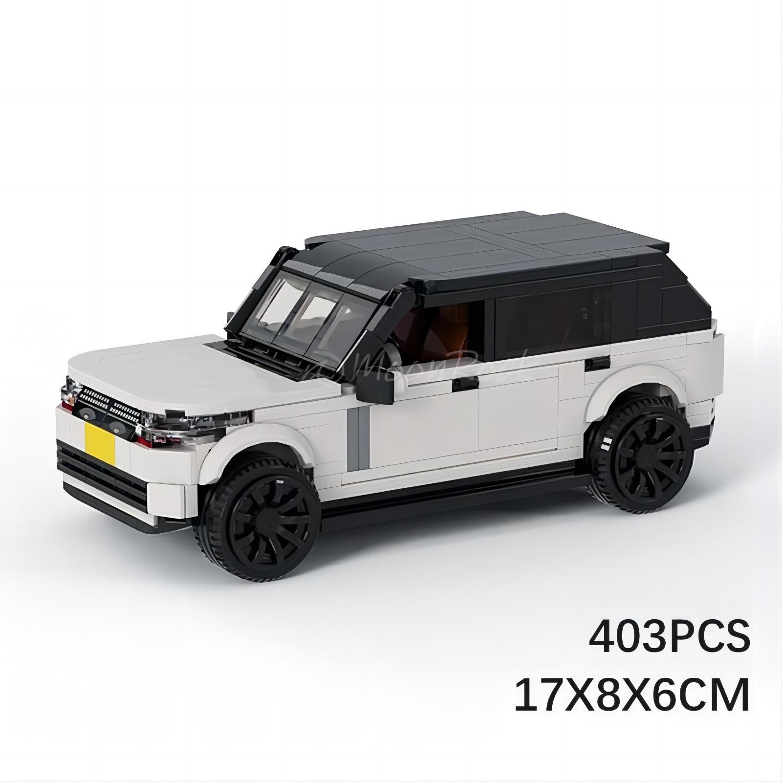 Picture of MOC blocks compatible with Lego Land Rover Range Rover 400PS off-road 8-compartment car series assembled puzzle boy gift
