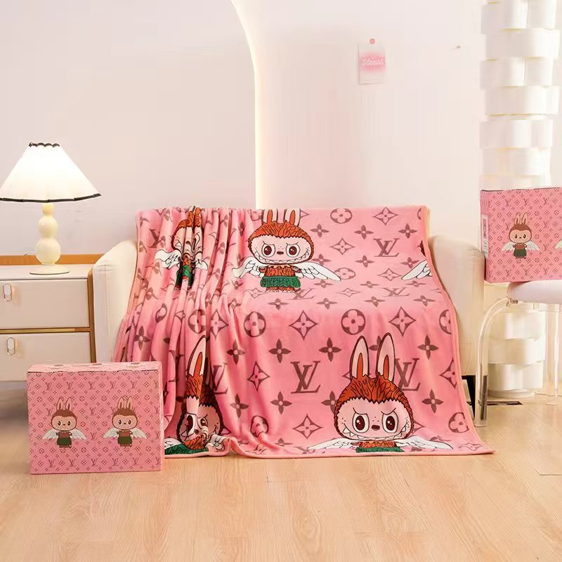 Office Blanket Nap Blanket Fashion Brand Flannel Blanket Ins Style High Beauty Value Gift Blanket Sofa Blanket