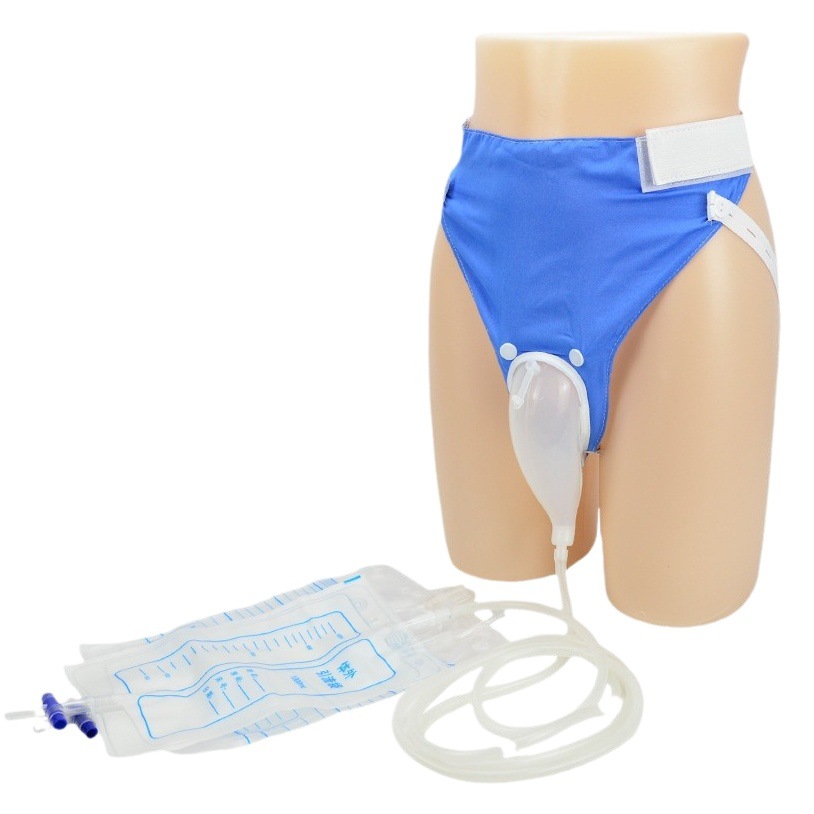 Men's elderly silicone breathable urinal female elderly adult urine collection bag patient paralysis bed care supplies