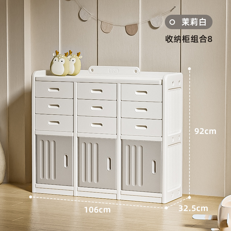 Picture of babyviva Children's Storage Cabinet Multi-layer Drawer Type Baby Wardrobe Household Baby Toy Organizer Box Storage Cabinet