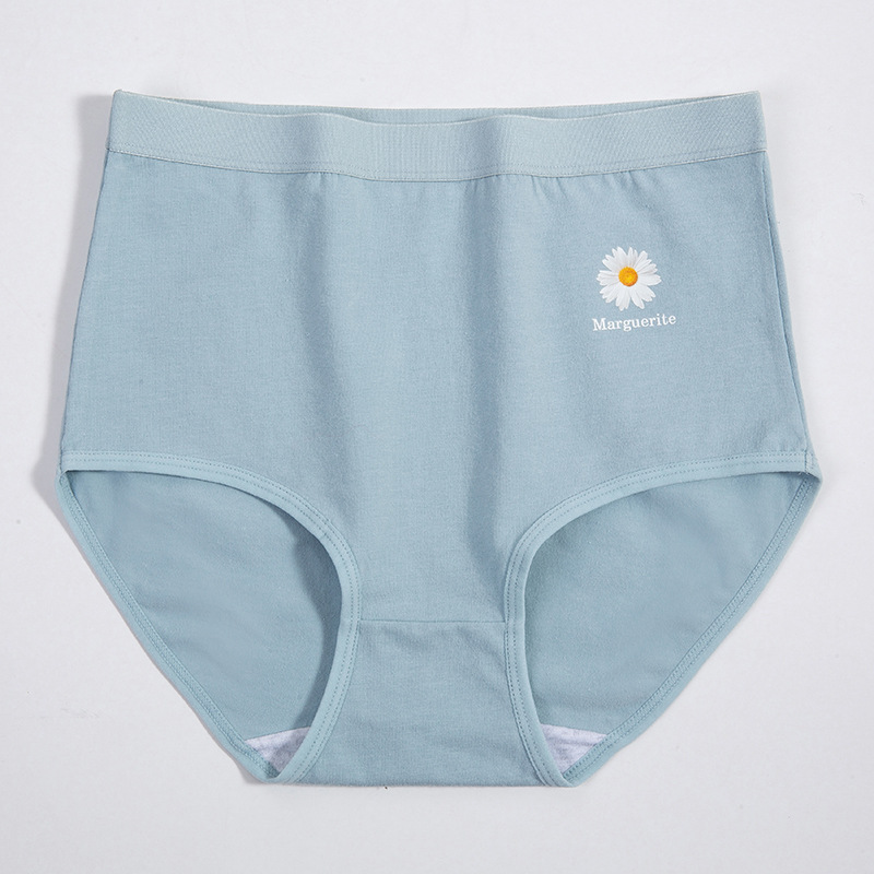 Picture of Mom's High-Waisted Pure Cotton Underwear Women's Butt Lifting and Tummy Control Large Size Underwear Women's 100kg Pure Cotton Women's Briefs