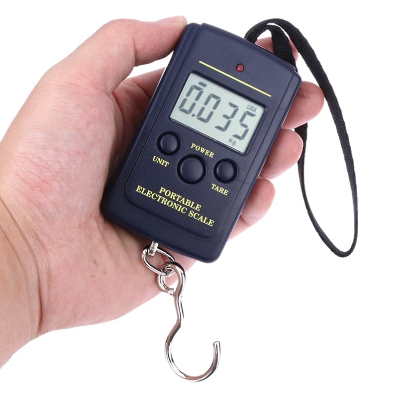 40kg Luggage Scale Satchel Digital Scale with Hook Hanging Scale Fishing Satchel Scale Small Square Scale Digital Scale