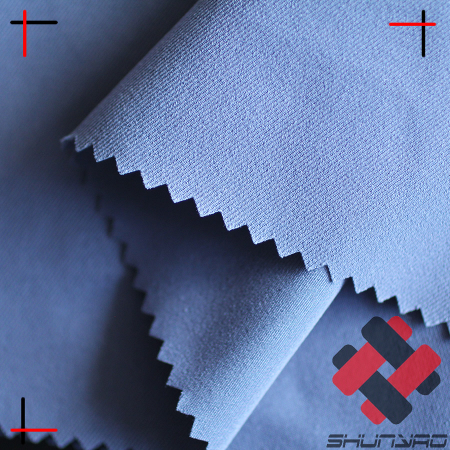 Shun Yao T400 Cavalry Oblique Coarse Twill Fabric Polyester Elastic Windbreaker Jacket Down Jacket Fabric