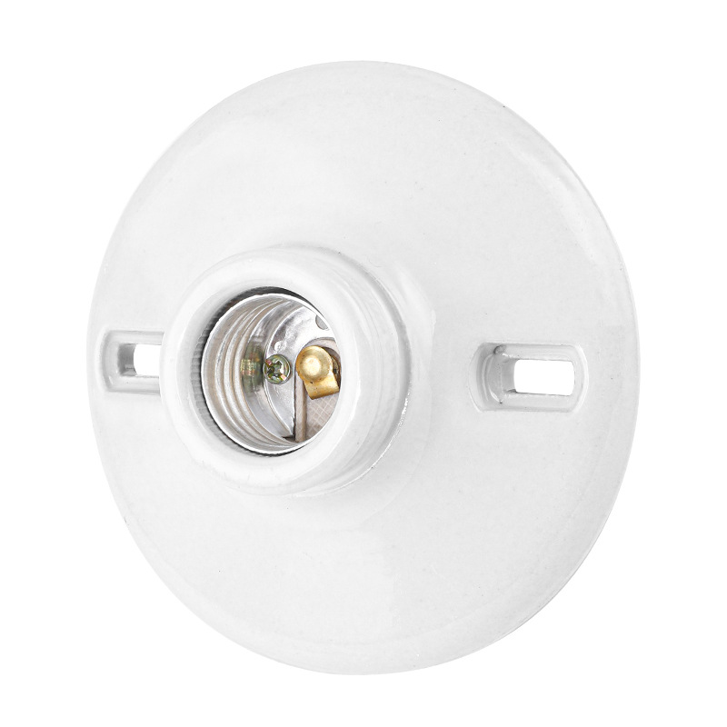 Picture of E27 screw mouth, all-ceramic lamp port, E27 high-temperature resistant heating lamp, pet box heating insulation ceramic lamp, port