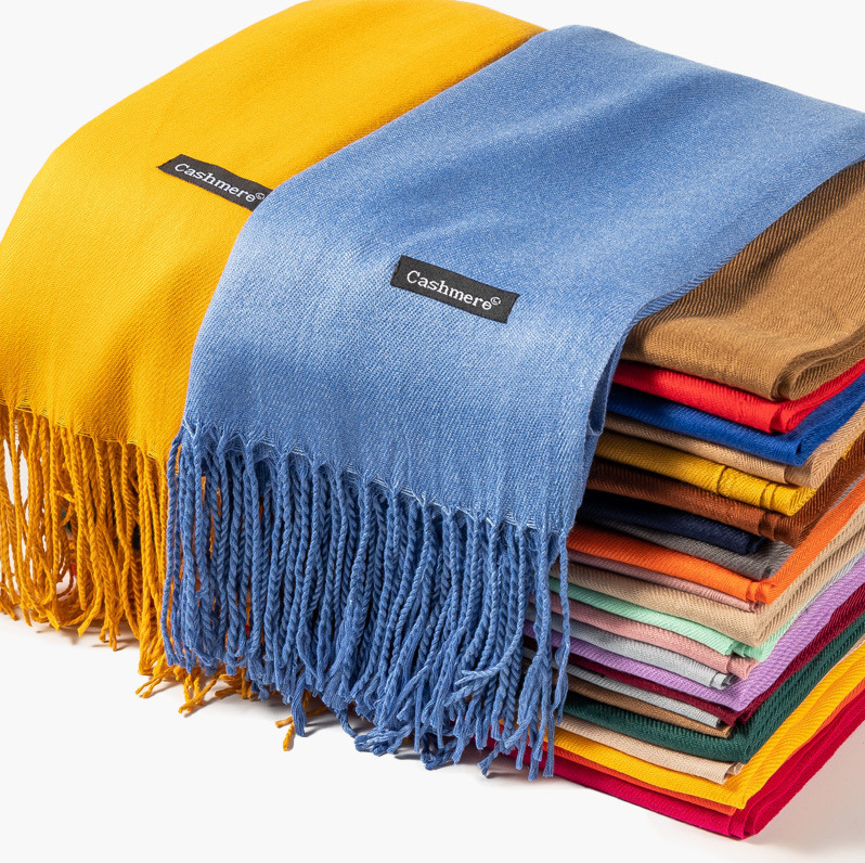 Picture of Imitation Cashmere Scarf for Women in Autumn and Winter, Warm Outer Wear, Japanese and Korean Sweet Gift, Fashionable Shawl, Factory Direct Sales, Cashmere Texture