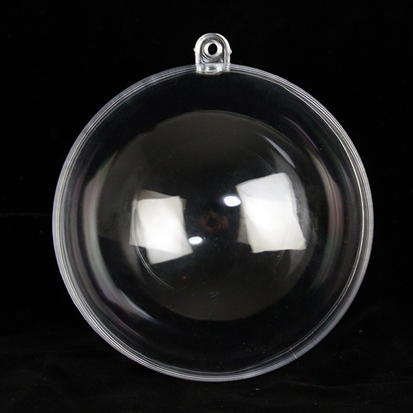 Picture of Transparent Ball Round Plastic Ball Hollow Ball Christmas Ball Kindergarten Decorative Ball Hanging Ball Can Be Opened and Closed Transparent Ball