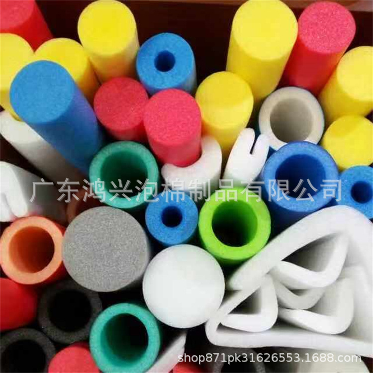Factory supply protective sponge pearl cotton tube smooth pearl cotton stick fine EPE pearl cotton round tube