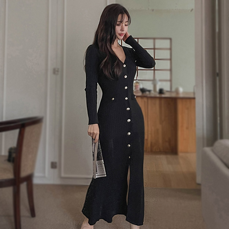 Elegant Socialite Style Western Style Age-reducing Knitted Two-piece Set 2022 Early Autumn French Style Fragrant Style Light Luxury Fashion Suit Dress