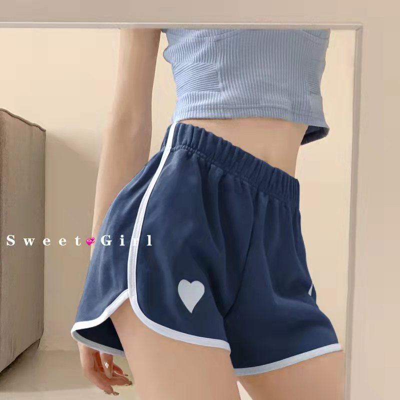 Picture of Love Wide Leg Pants Women's Summer Thin High Waist Slimming Fashionable Outer Wear Running Shorts Loose Casual Hot Pants