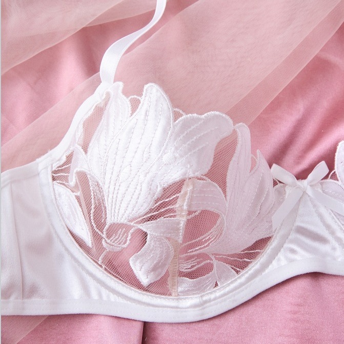 Picture of Europe and the United States small fresh flower embroidery sexy underwear sexy bra Amazon sexy suit ladies 23171