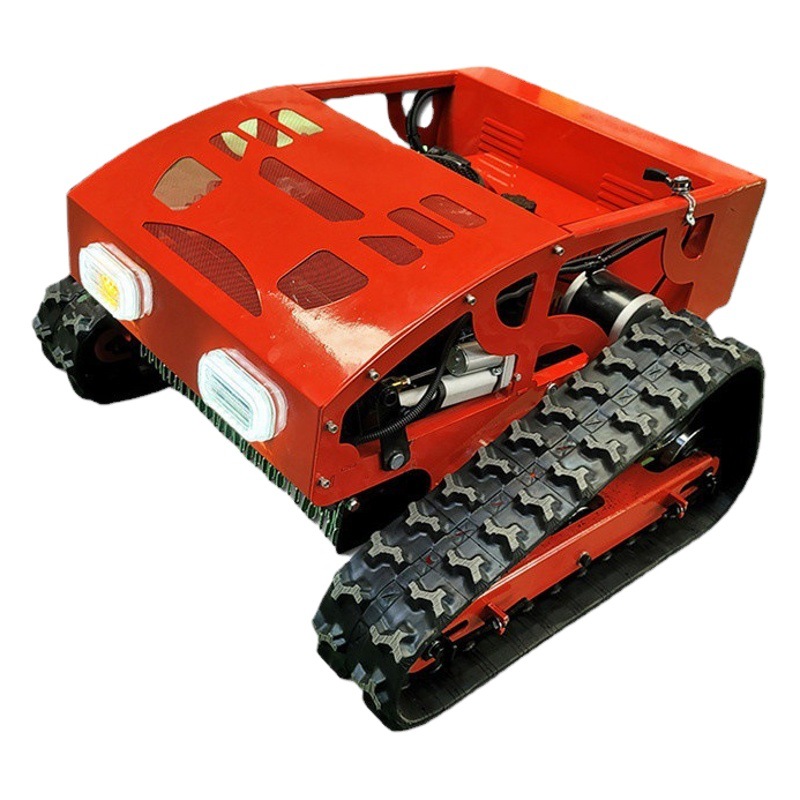 Track Lawn Mower, Multi-Terrain Grass Chopper, Lawn Mower, Remote Control Automatic Adjustable Cutter