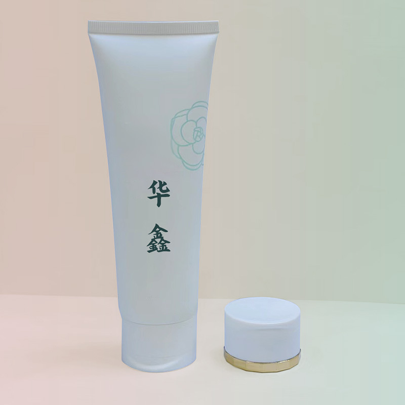 Cosmetic Hose Packaging 100g Controllable Material Flip-Top Silicone Facial Cleanser Packaging Pe Plastic Frosted Tube Manufacturer