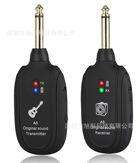 Picture of Guitar wireless transmission system electric guitar wireless transmitter A8 guitar electric blowpipe wireless transmitter receiver