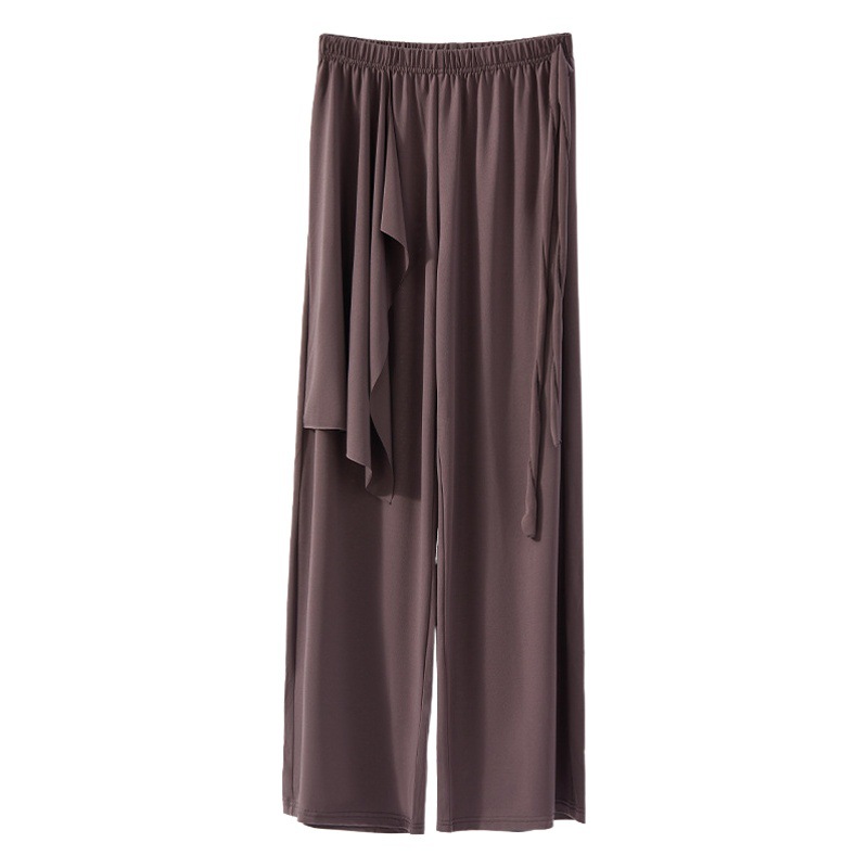 Dance Pants Modern Dance Summer Linen Loose Dance Clothes Straight-Leg Wide-Leg Pants Elegant Classical Dance Art Examination Pants Trousers