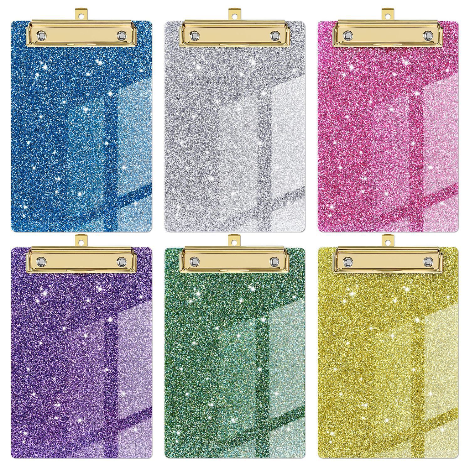 Picture of Glitter acrylic office file splint student supplies meeting record Doctor Nurse writing board pad