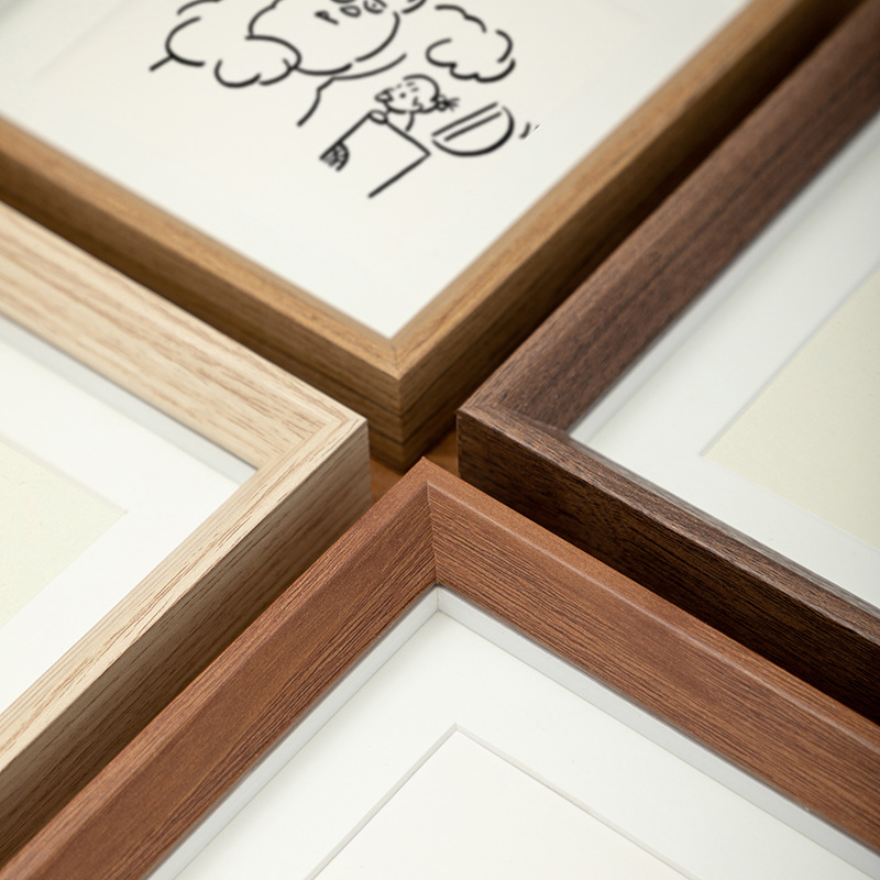 Picture of Wooden Square Small Photo Frame Platform ins Style Mini Photo Frame Ornaments 4 Inch 5 Inch 6 Inch Picture Frame Hollow Photo Frame Wholesale