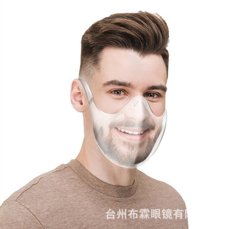 Riding protective mask PC mask mask transparent protective mask splash proof isolation mask HD transparent