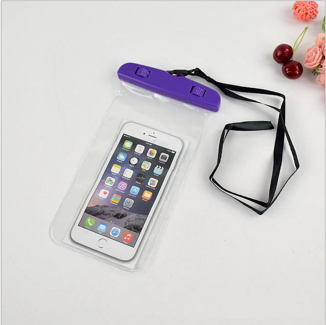 Picture of Mobile phone waterproof bag transparent waterproof mobile phone case universal swimming drifting can touch 100 set LOGO