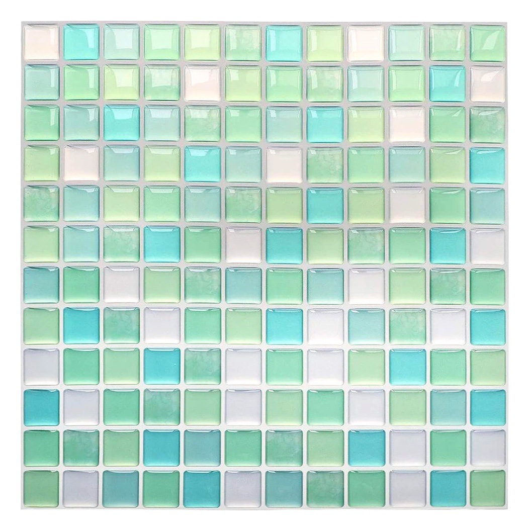 Hot sale creative wall stickers 3d 3d mosaic epoxy plastic wall stickers available in various colors