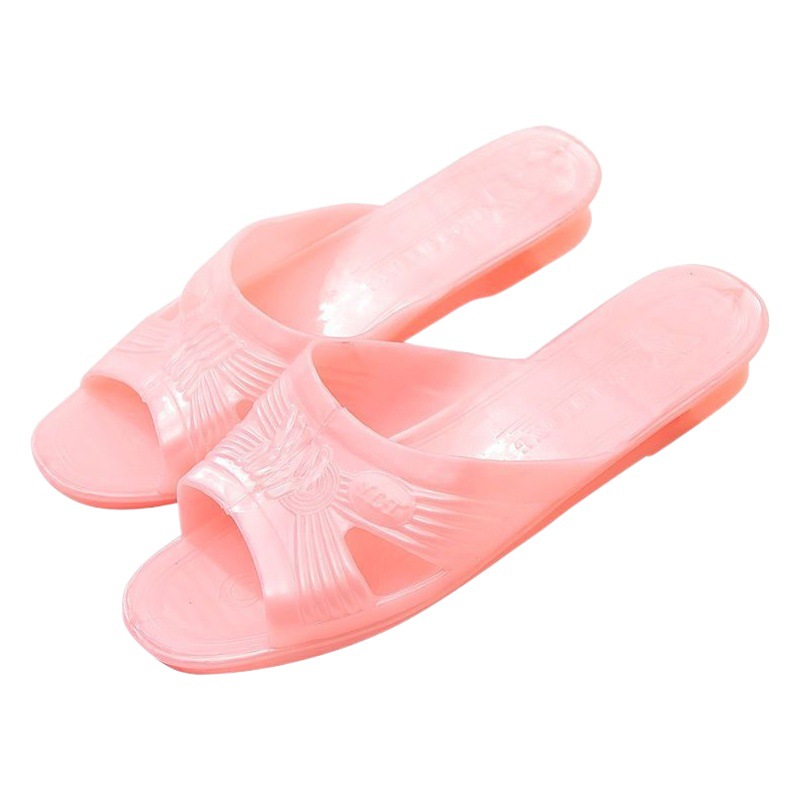 Spot ladies slippers home summer outdoor sandals PVC soft bathroom slippers non-slip plastic slippers wholesale