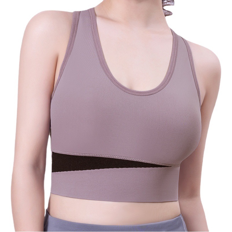Sports Underwear Women's Shockproof Running Training Vest Anti-sagging Small Chest Gathering Fitness Inner Yoga Beauty Back Bra