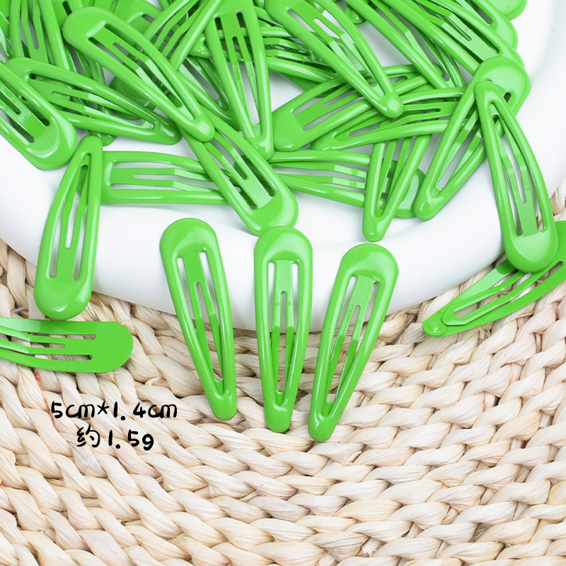 Picture of Candy Colorful Hairpin Hyuna Style Colorfulful Water Drop Clip Glue Bb Clip Hairpin Duckbill Clip Korean DIY Headwear Wholesale
