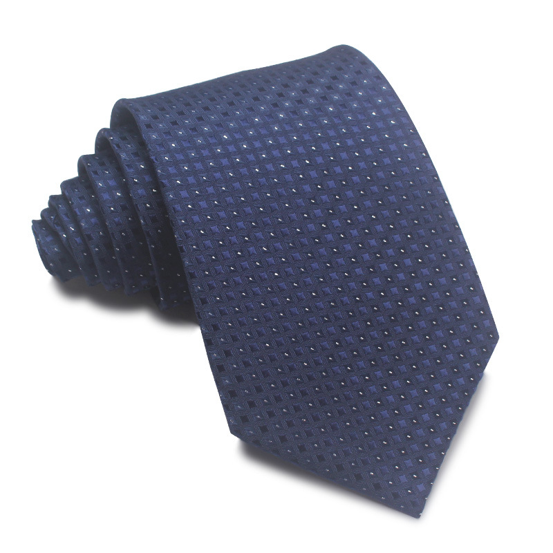 Picture of 25 New 8cm Polyester Jacquard Stripesd Tie 7cm Men's and Women's Business Formal Wear Casual High-End Red Black Blue