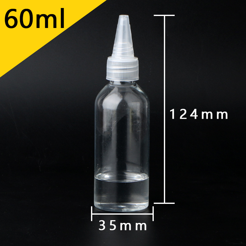 Picture of Wholesale 50 200 500ml ml squeeze bottle color bottle emulsion pigment bottled transparent plastic pointed nose bottle