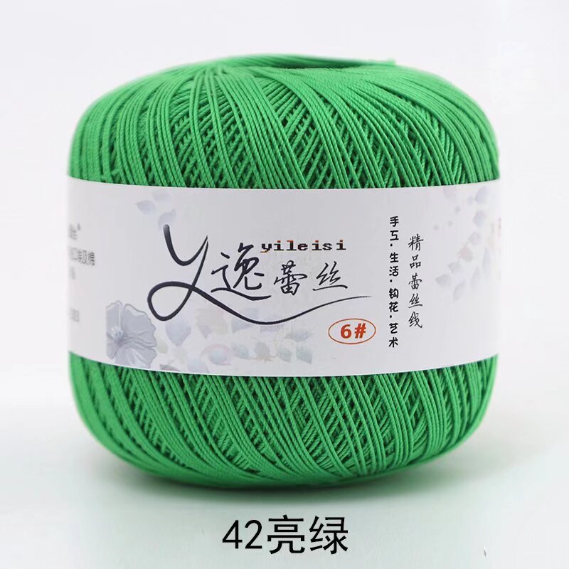 Picture of No. 6 Lace Thread High Twist Cotton Crochet Thread DIY Hand Knitted Irish Summer Thin Thread Material Package