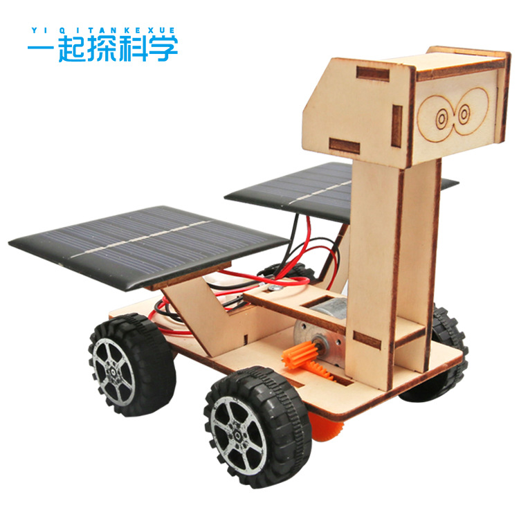 Picture of Children's Technology diy handmade small production moon exploration car solar toy car physical model scientific experiment