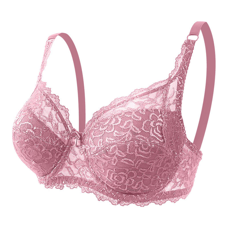 Picture of North American cross-border lace CD plus size bra underwear foreign trade Amazon adjustable push up comfortable women's bra