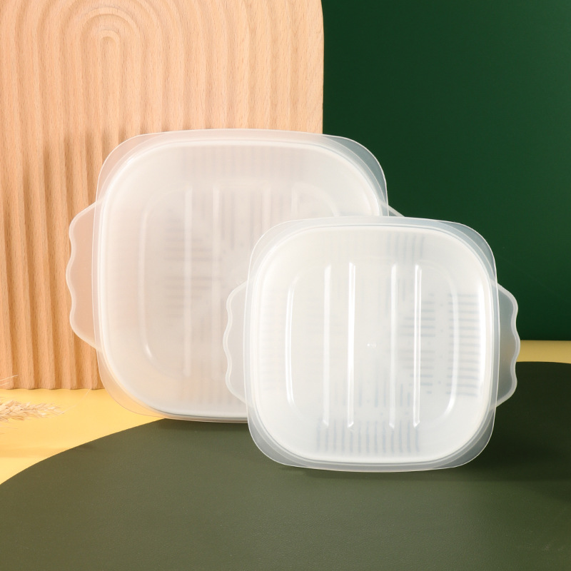 Picture of Japanese Style Rice Packing Box Refrigerator Fresh-keeping Box Microwave Heating Lunch Box Portable Lunch Box for Students and Office Worker