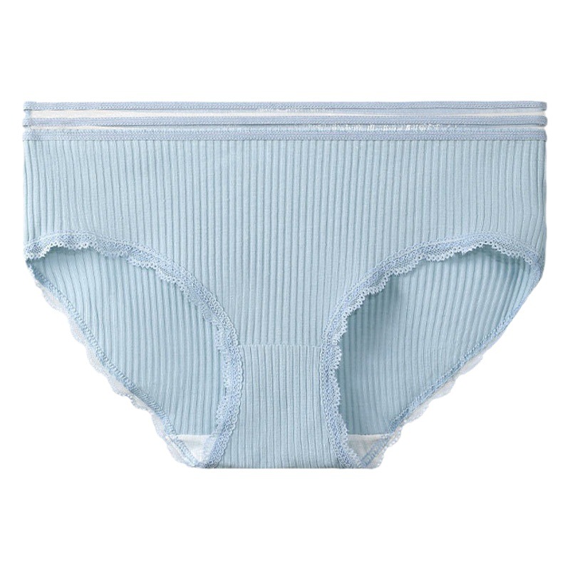 Women's Cotton Underwear Women's Solid Color Cotton Comfortable Briefs Summer Thin Breathable Underpants Girls' Shorts