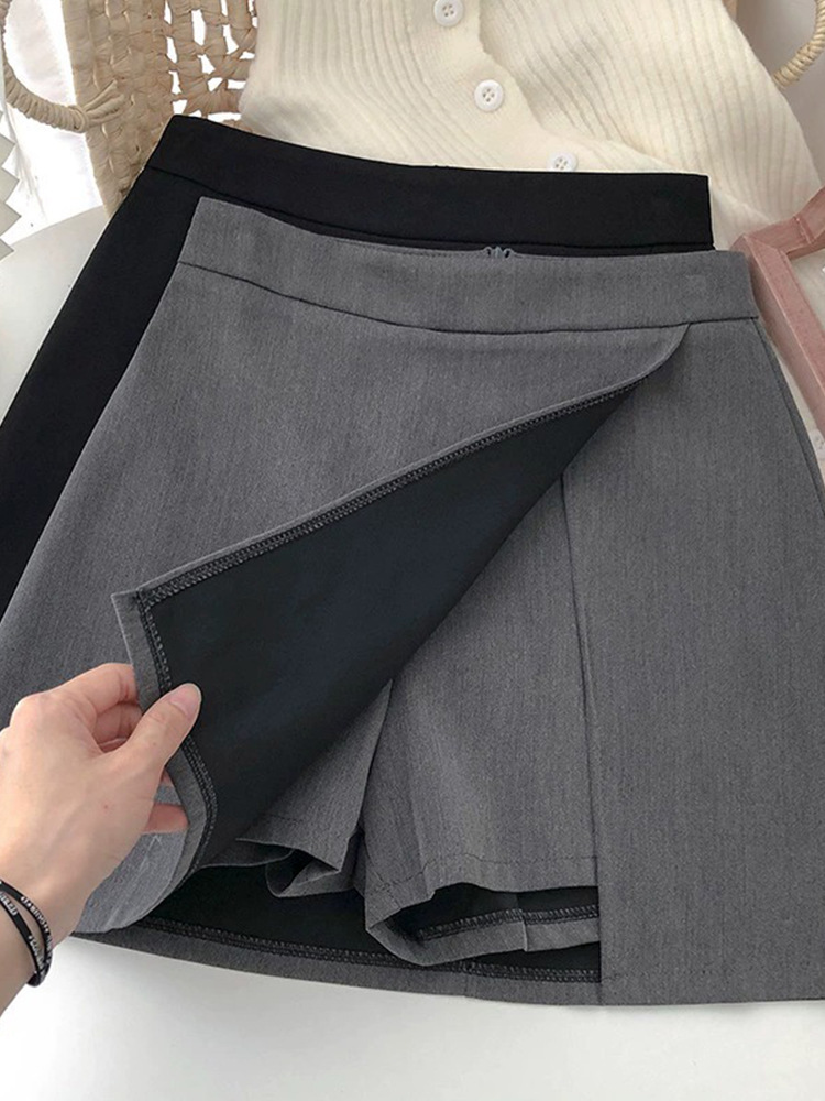 Suit Skirt Women's 2024 Summer New Hip Skirt Anti-slip Skirt High Waist Split Fashion A- line Skirt