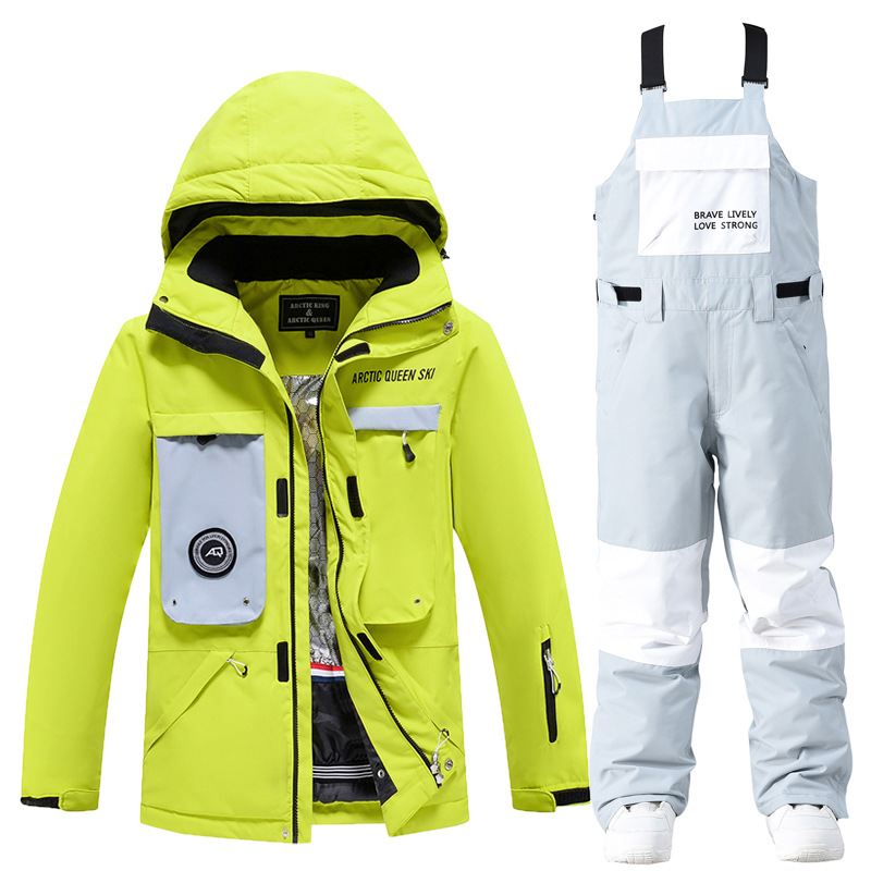Picture of Women's Ski Suit Men's Winter Outdoor Windproof Waterproof Warm Thickened New Arrival Snowboard Double Ski Suit