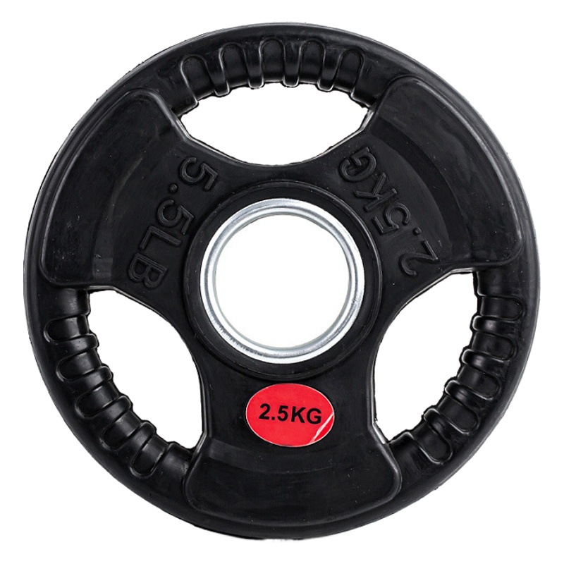 Fitness Dumbbell Big Hole Hand Grasp Weightlifting Barbell Sports Equipment Flywheel Piece Gummed Dumbbell Barbell Piece