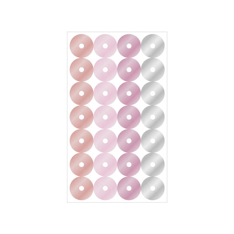Picture of Donut Loose-leaf Paper Hole Patch Loose-leaf Repair Transparent Paste Protective Paper A5A6A7 Universal Ring Sticker