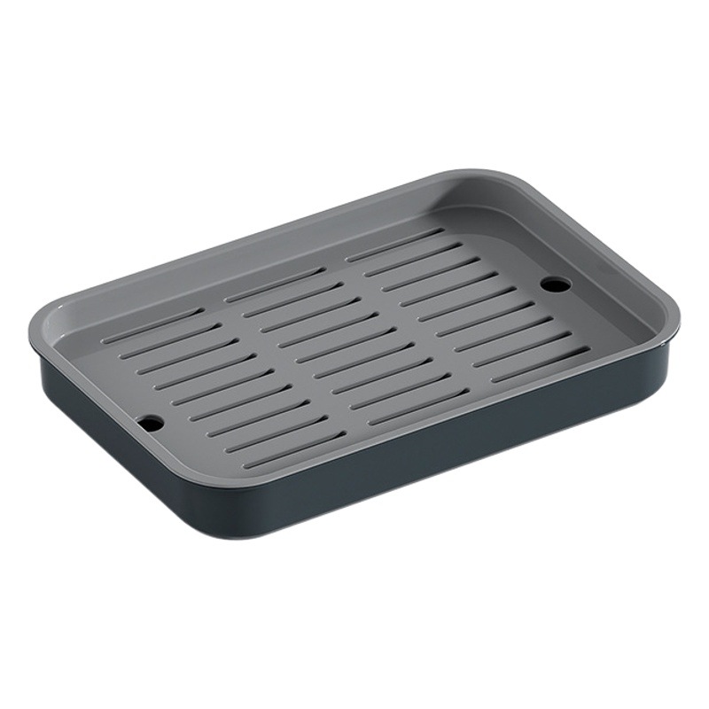 Cup Drain Plate Household Living Room Tray Rectangular Tea Plate Fruit Plate Plastic Drain Basket Layered Drain Cup Rack