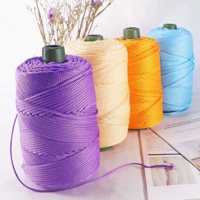 Lightweight Ice Silk Thread, Ice Linen Thread, Handmade DIY Knitting Summer Sun Hat, Hook Bag, Cushion Blanket, Hollow Bright Silk Thread
