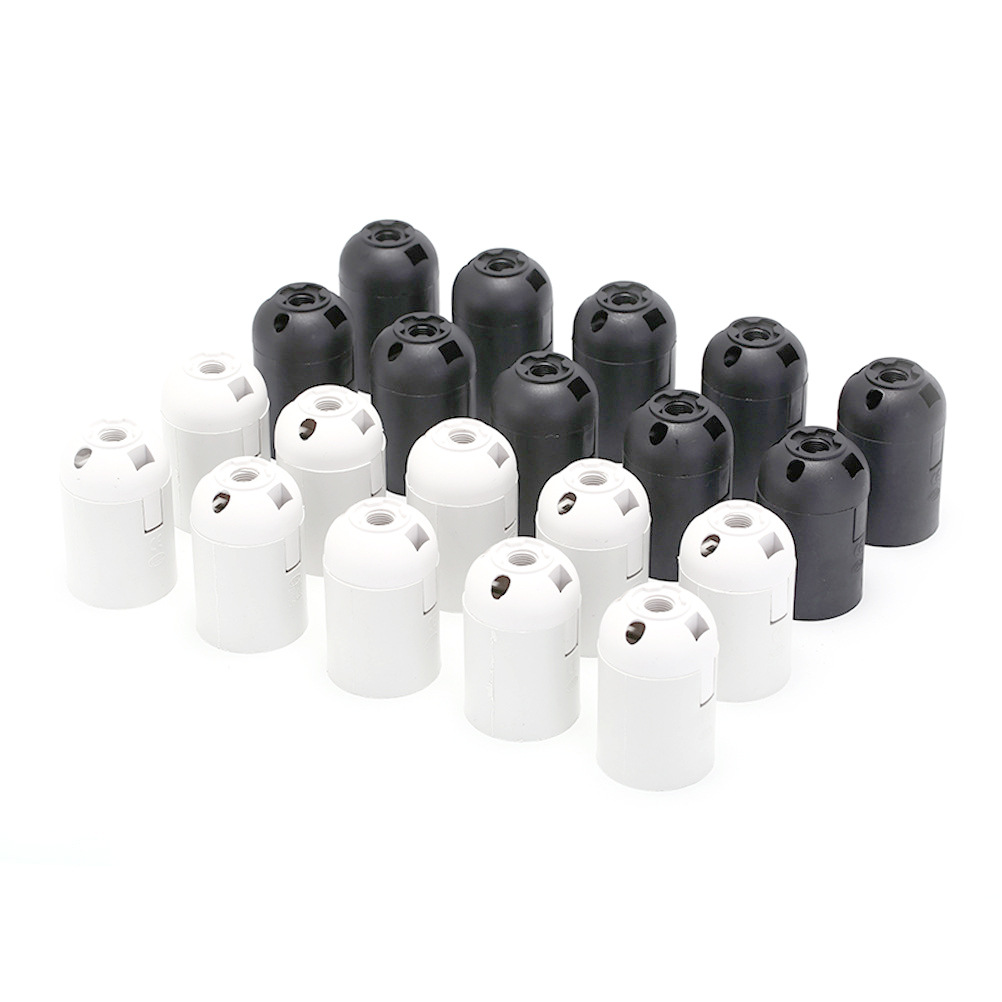 Picture of E27 plastic lamp holder holder cassette light body full teeth half teeth chandelier table lamp floor lamp wall lamp cap CE certification