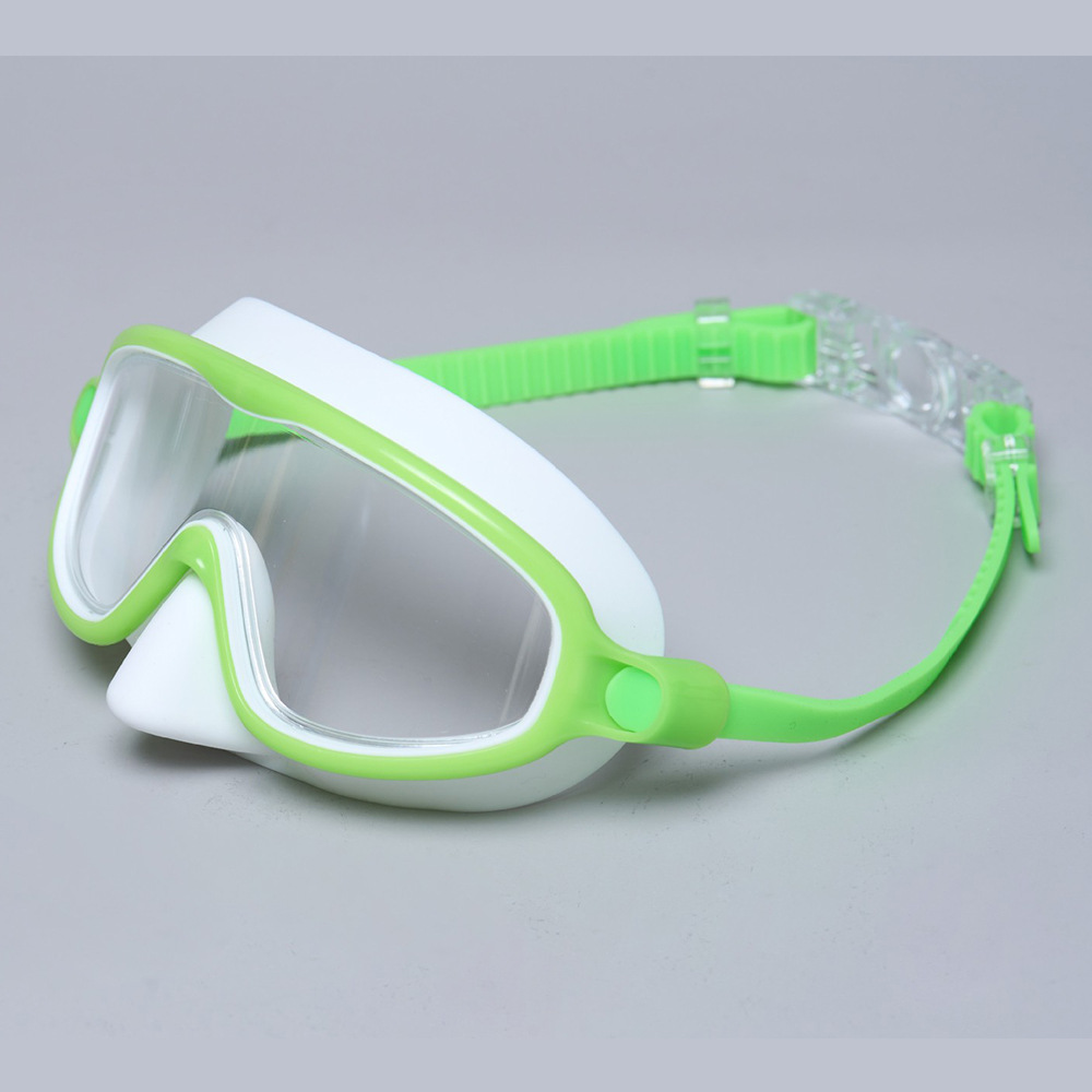 Picture of National Day and Mid-Autumn Festival Regular Delivery Children's and Adult Diving Goggles Waterproof Anti-Fog Silicone Swimming Goggles Nose Protection Swimming Goggles Equipment