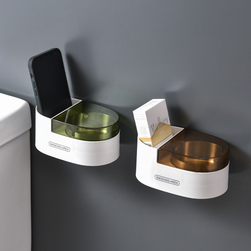 Picture of Pin Tu Ashtray Household Toilet Bathroom Collection Creative Trend Stainless Steel Hole-free Wall Ashtray