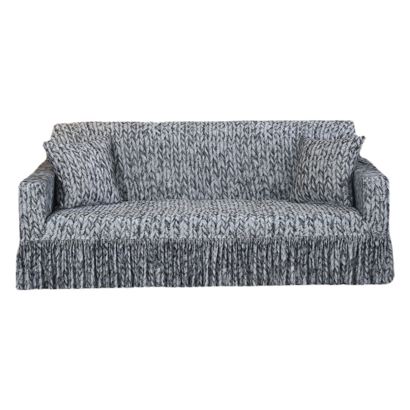 Skirt sofa cover elastic all-inclusive non-slip new sofa cover simple modern Four Seasons Universal [skirt decoration]]